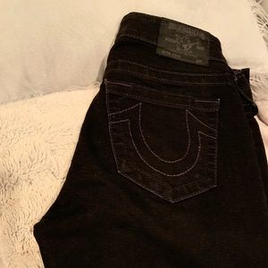 TRUE RELIGION BLACK SKINNY JEANS